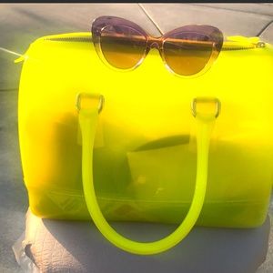 Furla fluorescent Yellow Candy Bag 🍭